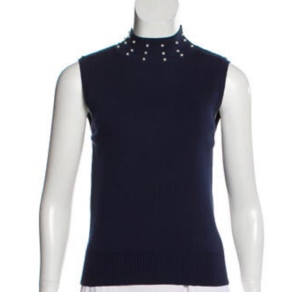 Tara Jarmon - mock neck sleeveless top